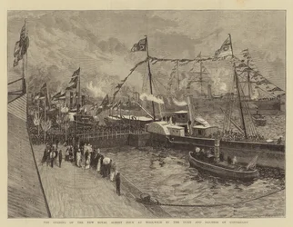 The Opening of the New Royal Albert Dock at Woolwich by the Duke and Duchess of Connaught